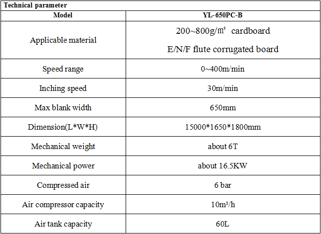 YL-650PC-B Carton Box Folder and Gluer Machine