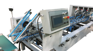 XCS-800PC-A Intelligent Crash Lock Bottom Box Corrugated Carton Automatic Folder Gluer